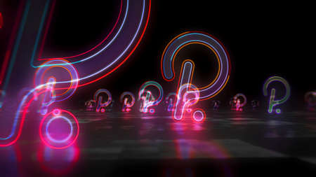 Polkadot neon sign concept, Polka dot cryptocurrency token, blockchain currency, fintech and...