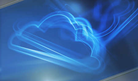 Cloud computing and online storage and internet server symbol digital concept. Network, cyber...