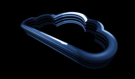 Cloud computing and online storage and internet server golden metal shine symbol concept....