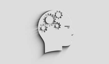 Artificial intelligence technology AI and deep learning symbol digital concept. Network, cyber technology and computer background abstract 3d illustration.の写真素材