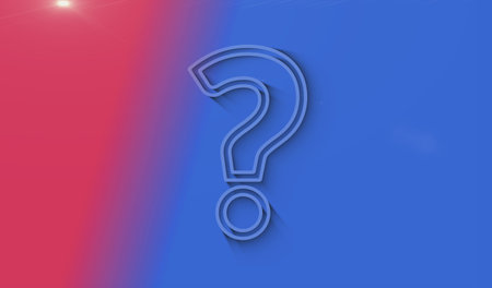 Question mark, search, support, faq, quiz and help symbol with natural shadow. Cyber technology icon...