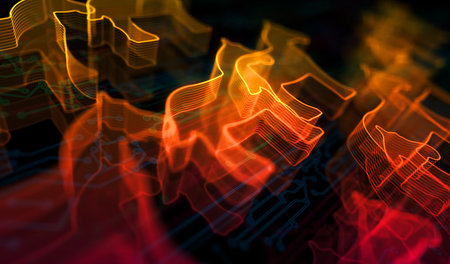 Trojan virus cyber crime and security breach symbol digital concept. Network, cyber technology and computer background abstract 3d illustration.の写真素材