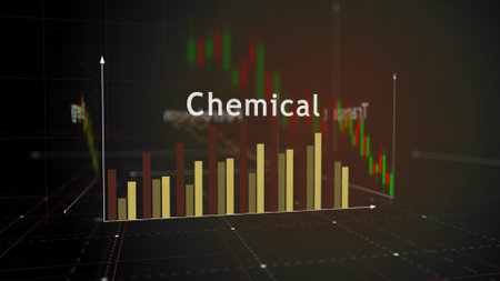 Petroleum oil production for transport and energy charts and graphs diagram concept 3d illustrationの写真素材