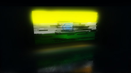 India digital technology flag cyber background. Indian banner cyberattack and espionage concept illustration.の写真素材