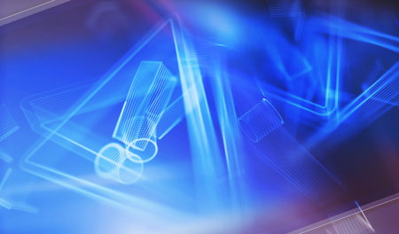 Alert warning and security breach alert symbol digital concept. Network, cyber technology and computer background abstract 3d illustration.の写真素材