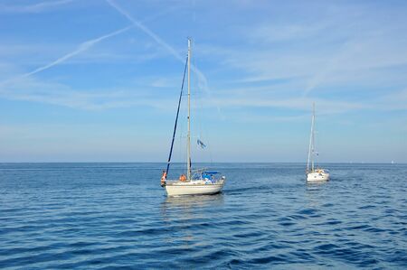 The yacht in the Adriatic sea. Istria. Croatiaのeditorial素材