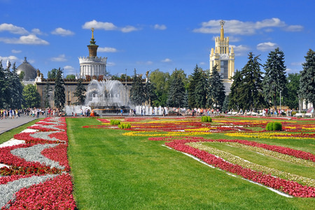Exhibition center and place of leisure in Moscowの写真素材