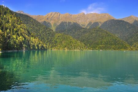 Abkhazia. The Lake Ritsaの写真素材