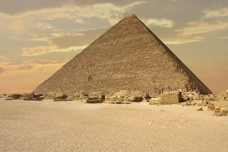 The pyramid of Pharaoh Cheopsの写真素材