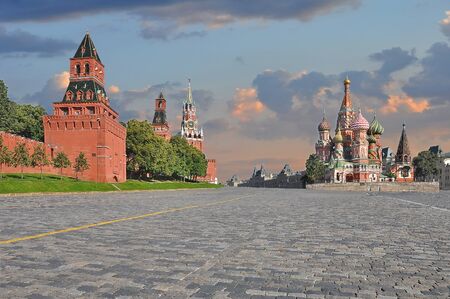 St. Basil's Cathedral and Kremlinの写真素材
