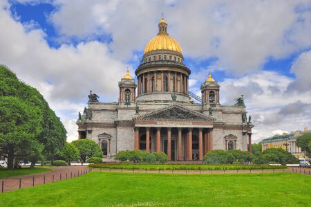 Isaakievsky Cathedral in St. Petersburgの写真素材