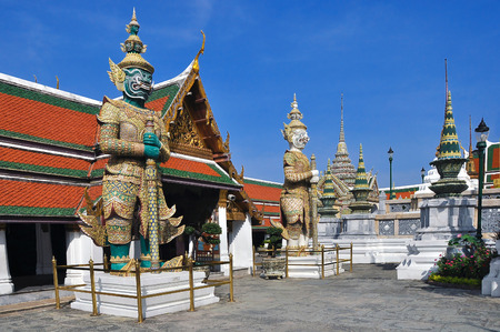 The temple at the Royal Palace in Bangkokの写真素材