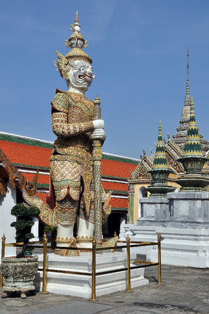 The temple at the Royal Palace in Bangkokの写真素材