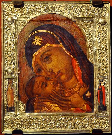 Korsun icon of the Mother of Godの写真素材