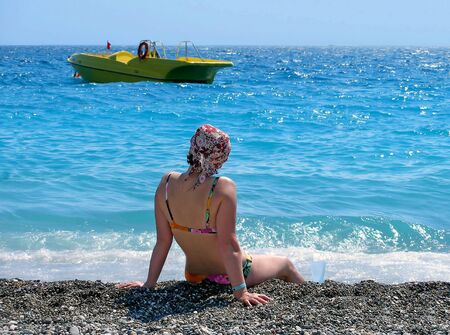 The rest is relaxation and contemplationの写真素材