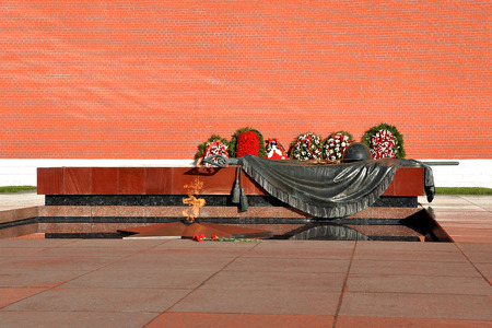 The monument of the Unknown Soldier in Moscowの写真素材