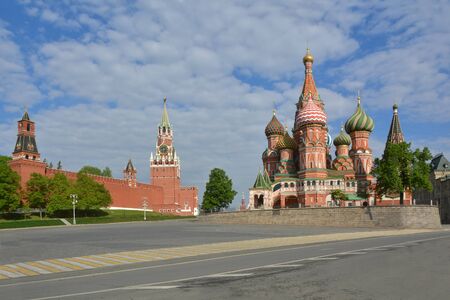 Vasilevsky descent in Moscowの写真素材