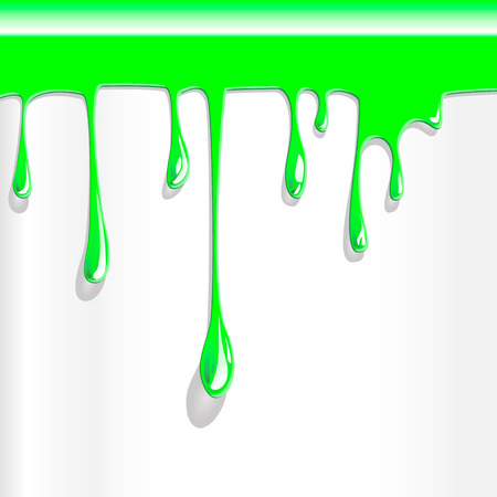Vector dripping paint green backgroundのイラスト素材