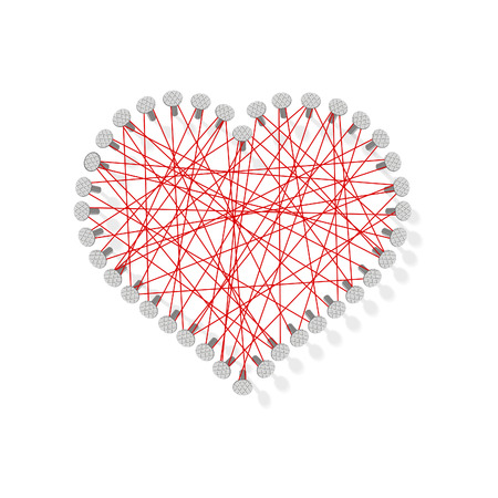 Valentines day sale background with Heart Shaped Balloons. Vector illustration.Posters, brochure, banners.のイラスト素材