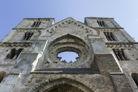 Ruins of the monastery church Zsambekの写真素材