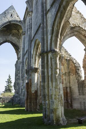 Ruins of the monastery church Zsambekの写真素材
