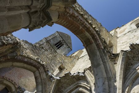Ruins of the monastery church Zsambekの写真素材