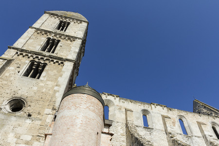 Ruins of the monastery church Zsambekの写真素材