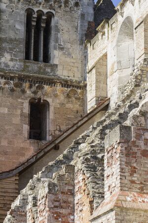 Ruins of the monastery church Zsambekの写真素材
