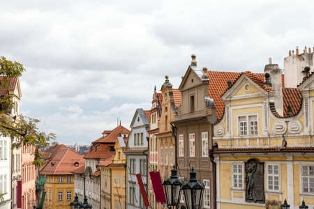 Various houses in Prague.の写真素材