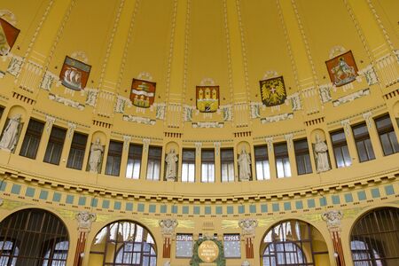 Interior of the Prague Main Railway Station.のeditorial素材