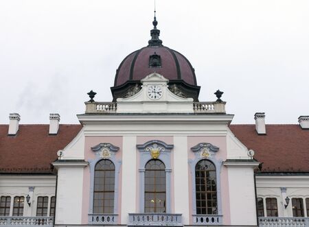 The Royal Palace of Godollo on a winter afternoon.のeditorial素材
