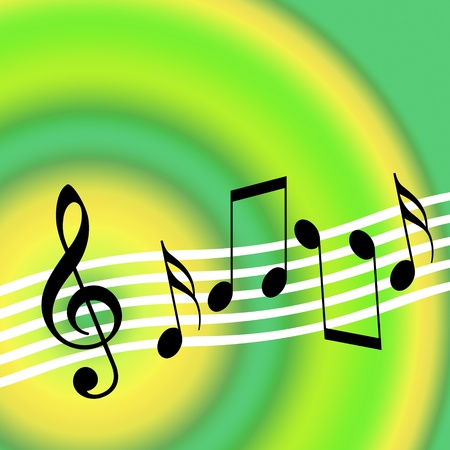 Music background with random musical symbolsの写真素材 [40009283464] - イメージマート