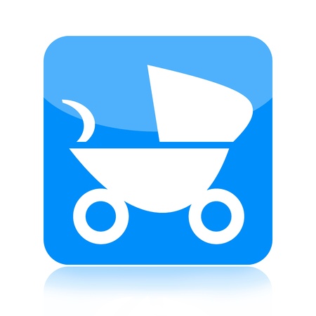Baby carriage iconの写真素材
