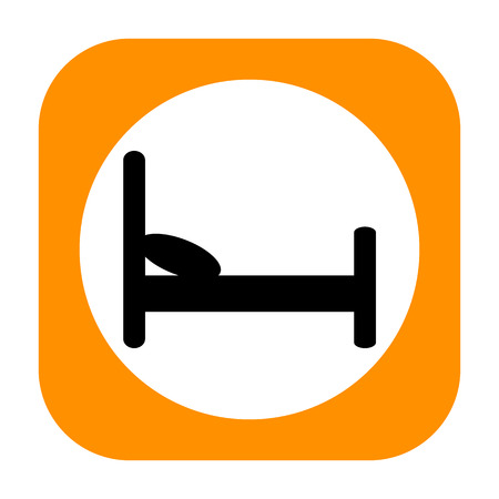 Bed iconの写真素材