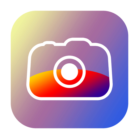 Photo camera iconの写真素材