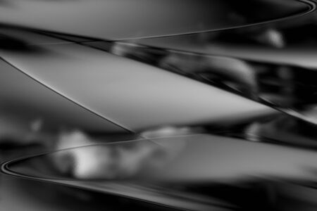 Monochrome metallic cool glass texture abstractの写真素材