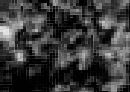 Cool graphics with pixelated mosaic patternの写真素材
