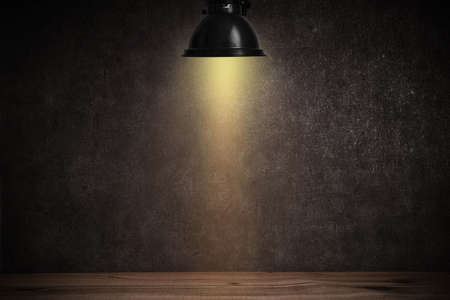 Background graphics material for spotlights on concrete wallsの写真素材