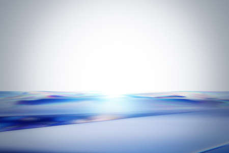 Metallic abstracts with a glowing glass texture