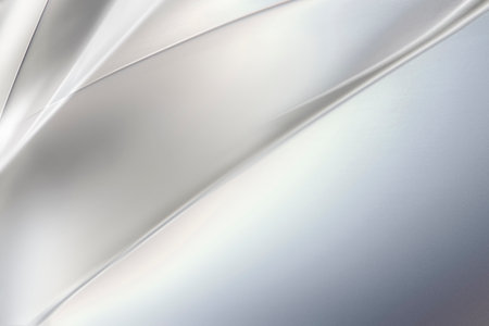 Abstract of beautiful iridescent metallic cool glass texture with white and transparencyの写真素材