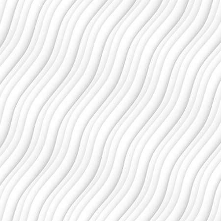 abstract pattern seamless. white texture. wave wavy modern geometric white background. interior design wall 3d  vector illustrationのイラスト素材