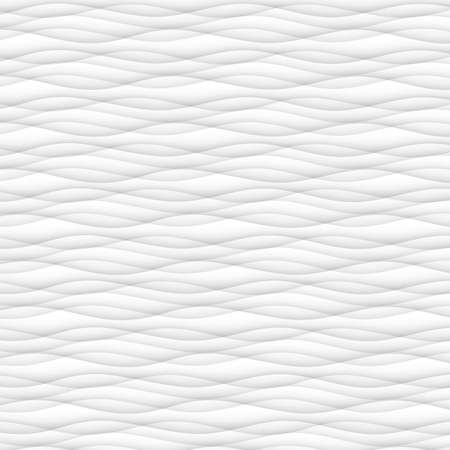 abstract pattern seamless. white texture. wave wavy modern geometric white background. interior design wall 3d  vector illustrationのイラスト素材