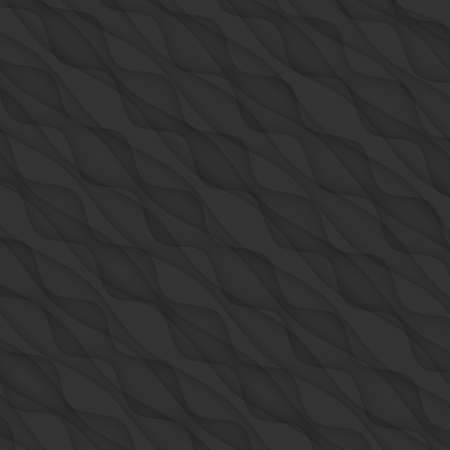 Black texture. abstract pattern seamless. wave wavy modern geometric backgroundのイラスト素材