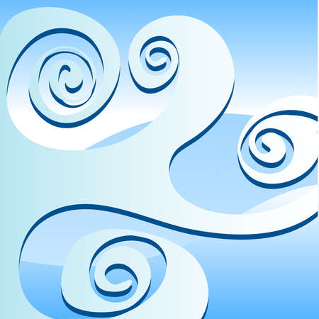 Abstract background of summer in blue, curve, gradation 063のイラスト素材