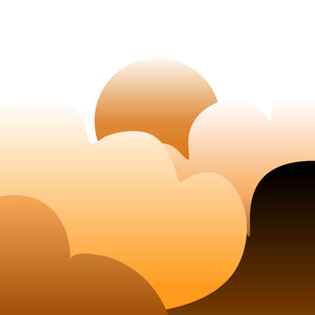 Abstract background of summer in orange, curve, gradation 084のイラスト素材