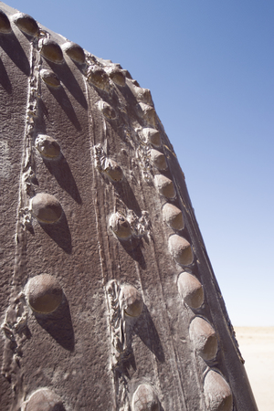 Rusty train part, train cemetery in Uyuni, Boliviaの写真素材