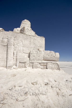 Salt castle in Uyuni, Boliviaの写真素材