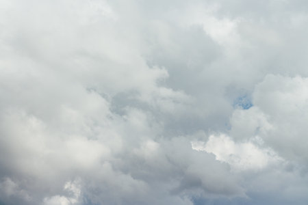white cloud background and texture. sky and rainの写真素材