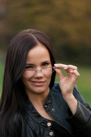 the girl in glasses