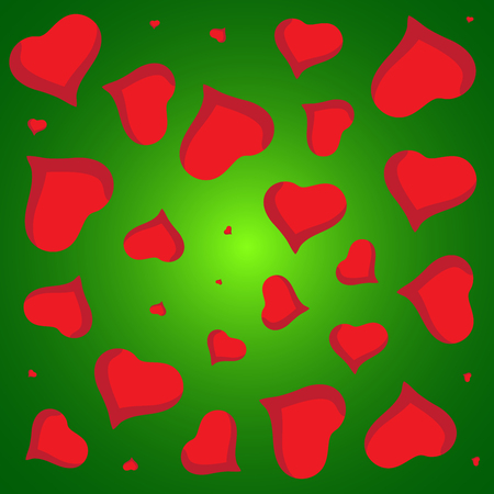 Abstract vector love background full of hearts. Valentine s day for card.のイラスト素材